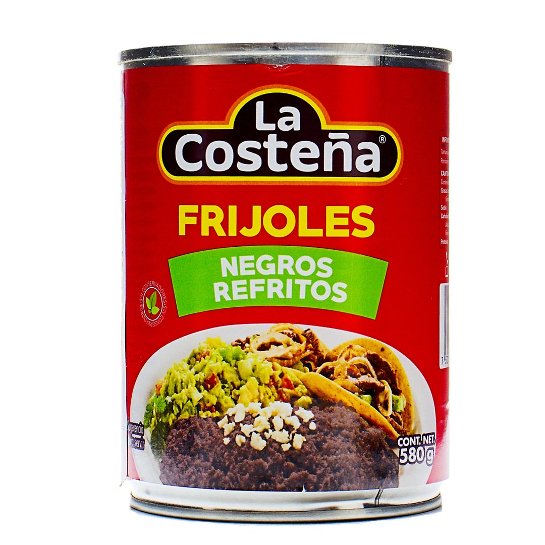 La Costeña Frijoles Negros Refritos - Refried Black Beans 28.9oz (820g)