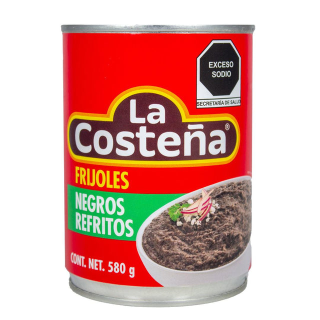 La Costeña Frijoles Negros Refritos - Refried Black Beans 20.4oz - Unimarket