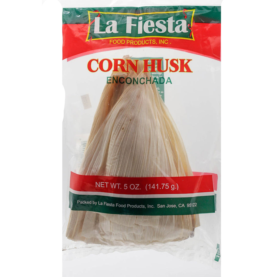 La Fiesta Hoja de Maiz Enconchada - Corn Husk 5oz (141.75g)