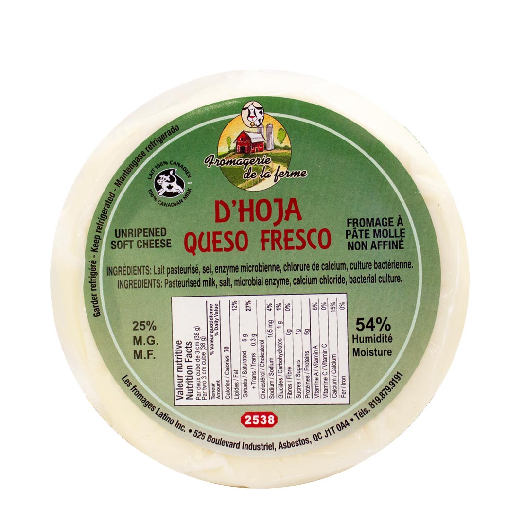 D’Hoja Queso Fresco - Fresh Cheese 350g