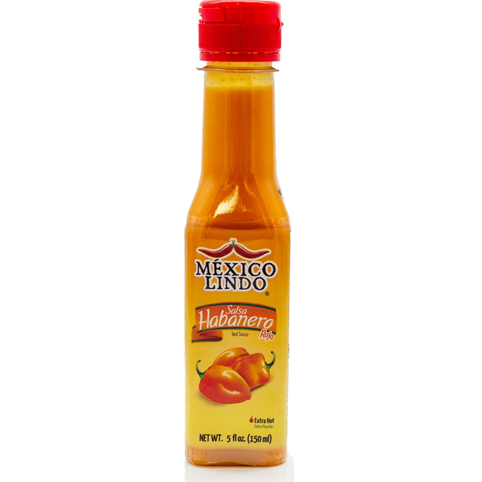 Castillo México Lindo Salsa Habanero Roja - Red Habanero Hot Sauce 5oz (150ml)