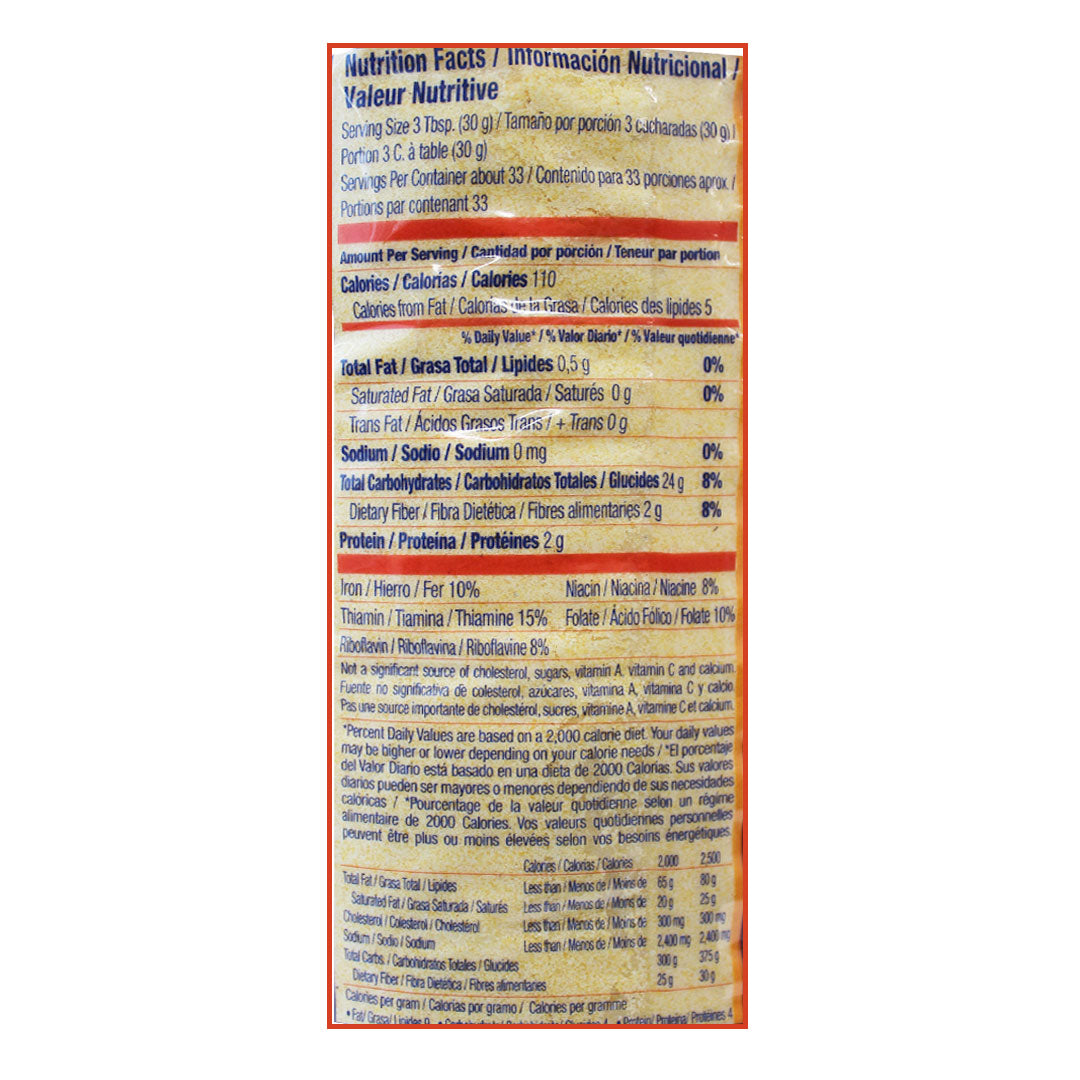 P.A.N Harina Amarilla - Pre-cooked Yellow Corn Meal 1Kg