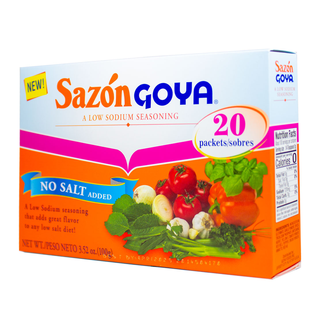 Goya Sazon Natural & Completo  - Natural & Complete No Salt Seasoning 3.52oz (100g)