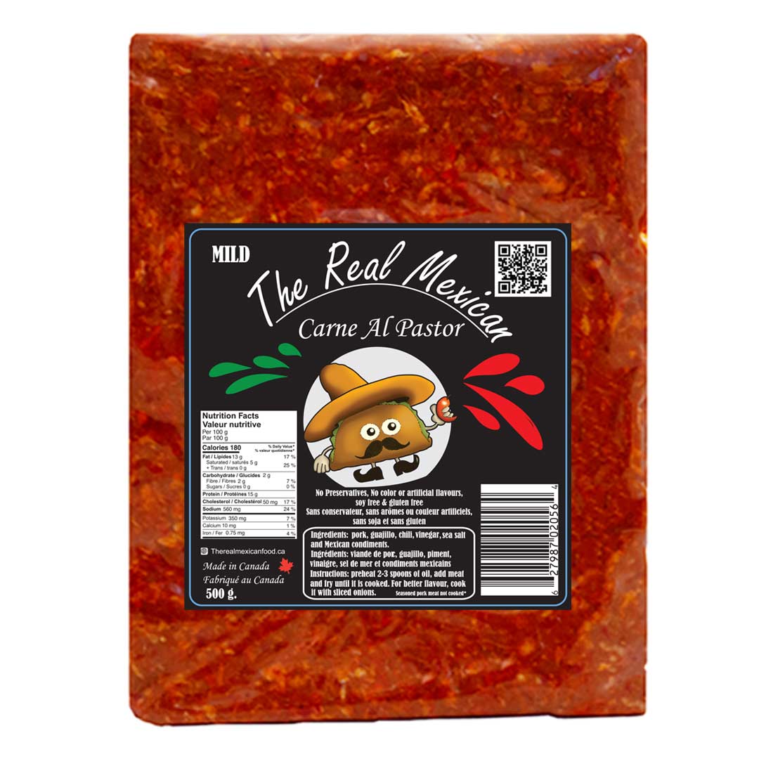 The Real Mexican Carne Al Pastor - Authentic Mexican Pastor Meat 500g