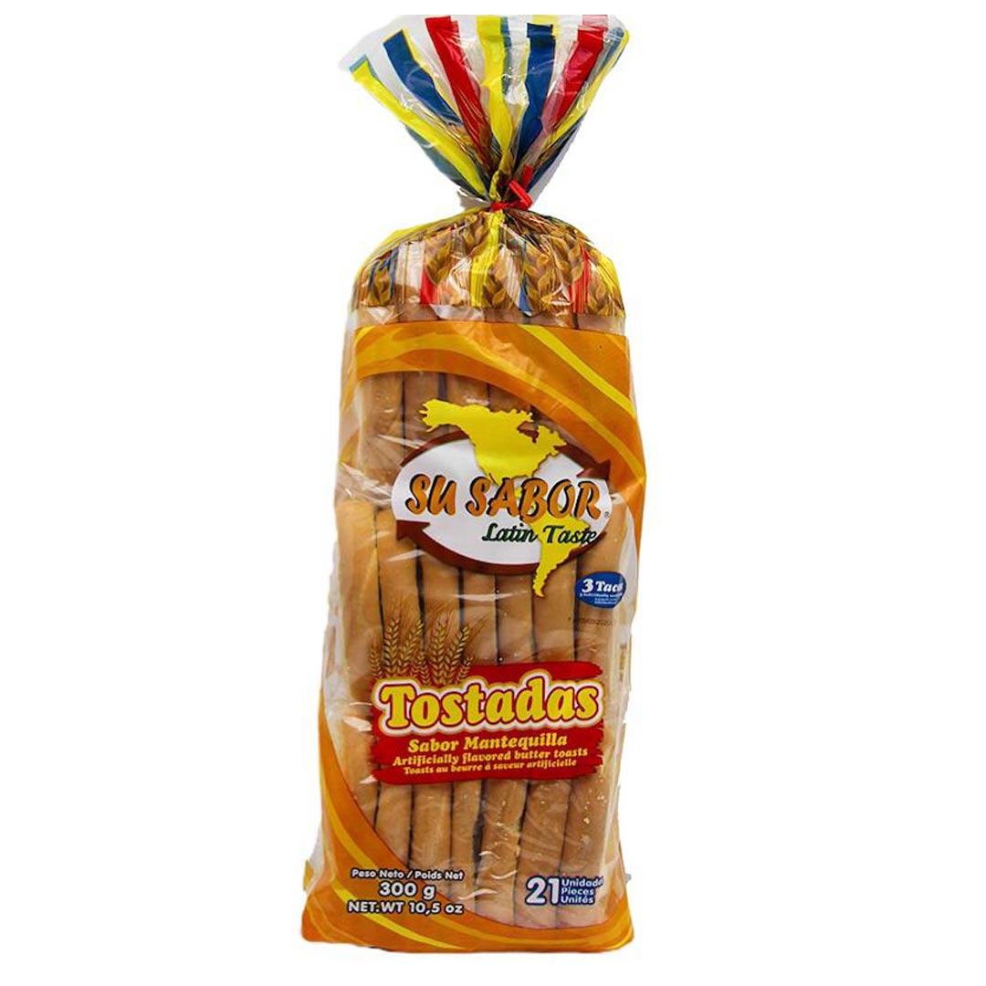 Su Sabor Tostadas Sabor Mantequilla - Butter-Flavoured Toast 10.5oz (300g)