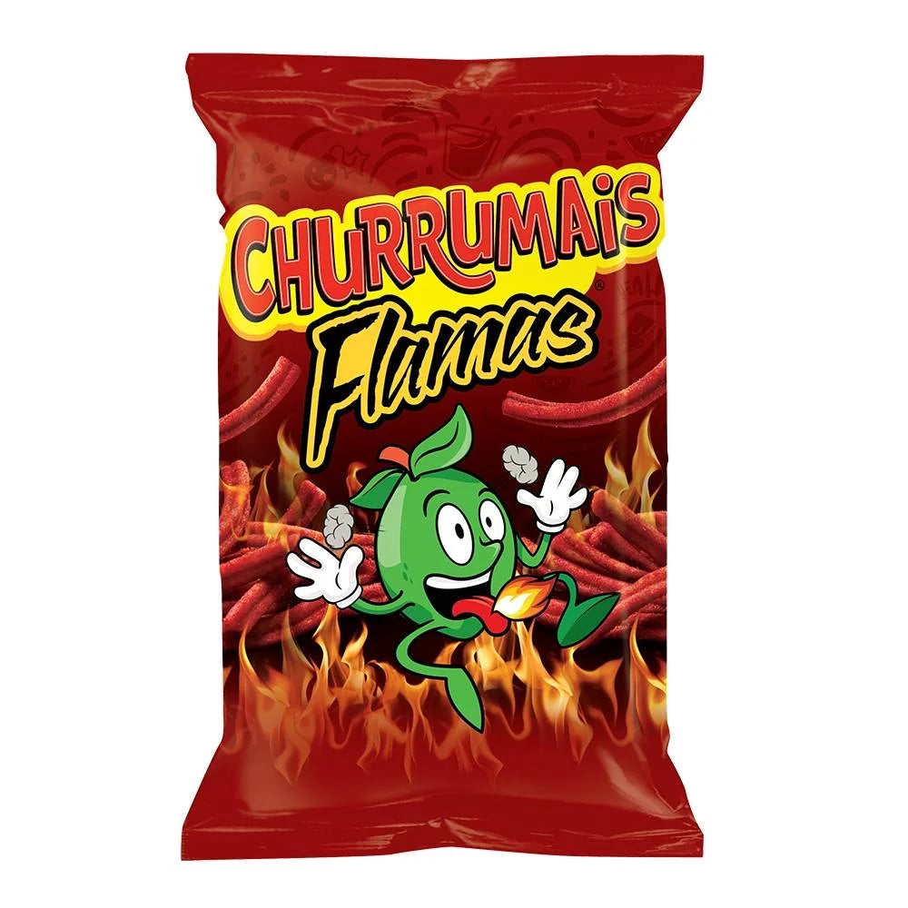 Sabritas Churrumais Flamas - Spicy Fried Corn Strips 185g