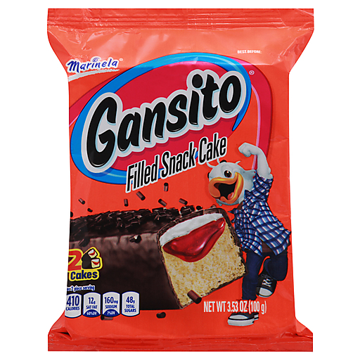 Marinela Gansitos - Chocolate Covered Snack 2 Cakes 100g