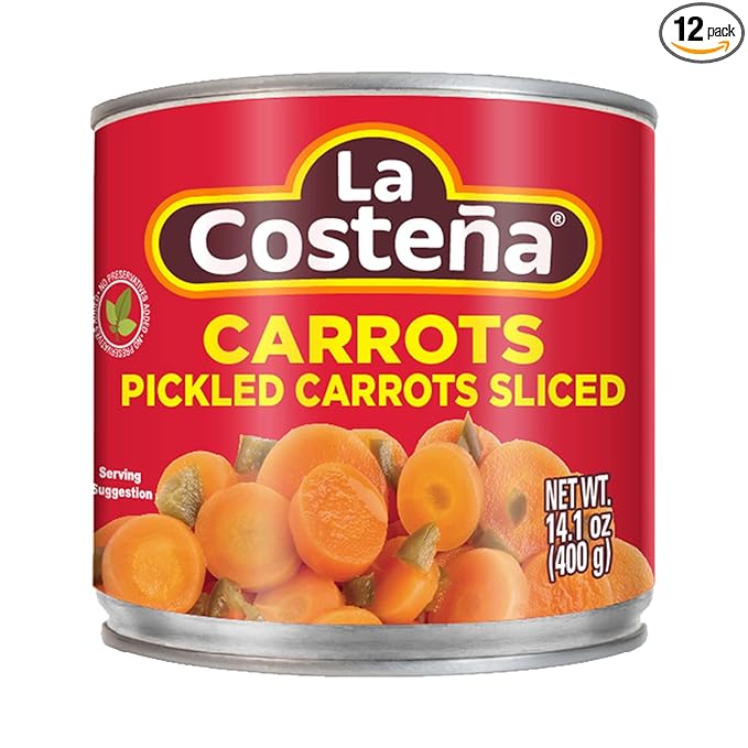 La Costeña Zanahoria -  La Costeña Pickled Sliced Carrots 14.1oz