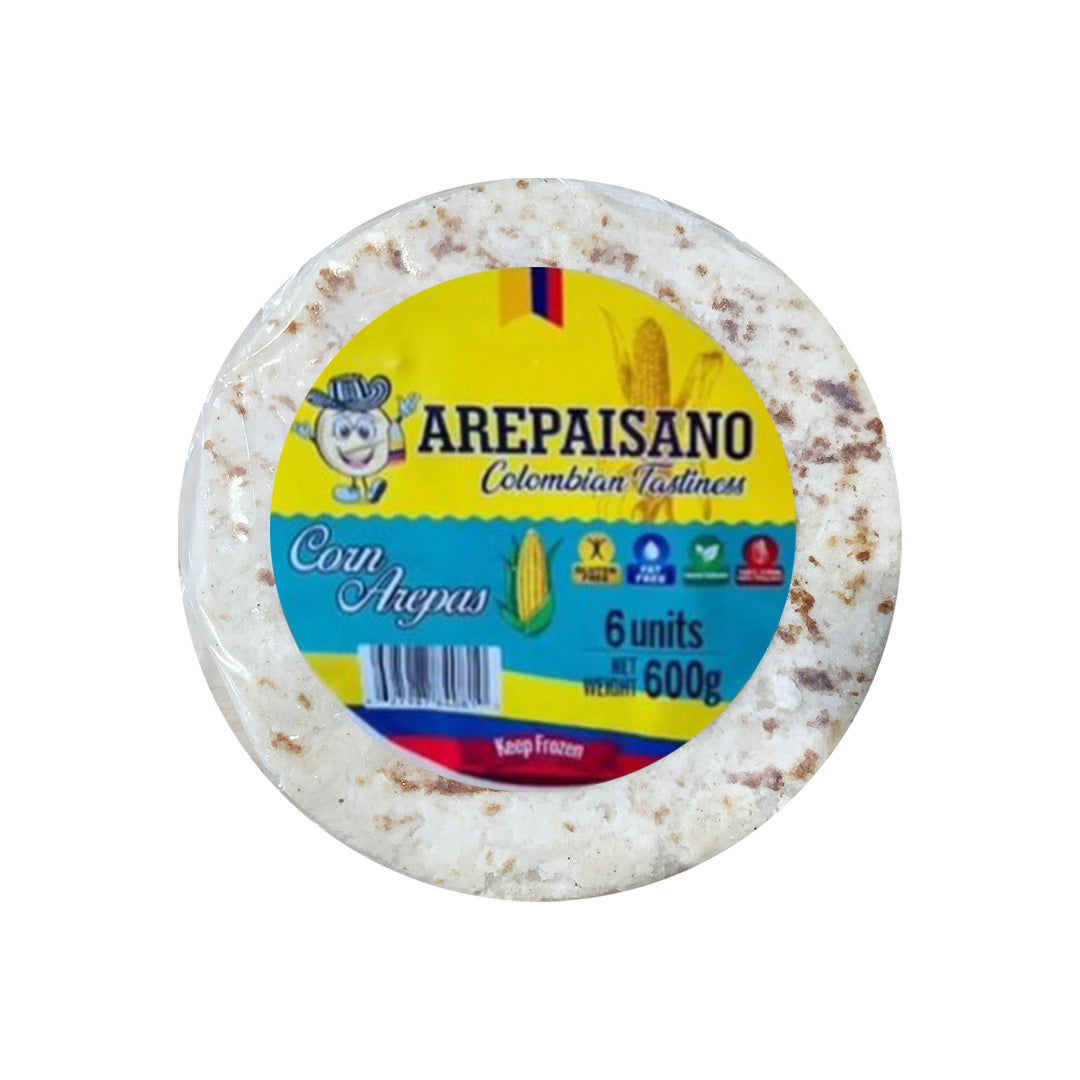 Arepaisano Arepas de Maiz Delgadas - Thin Corn Arepas 6 Pack