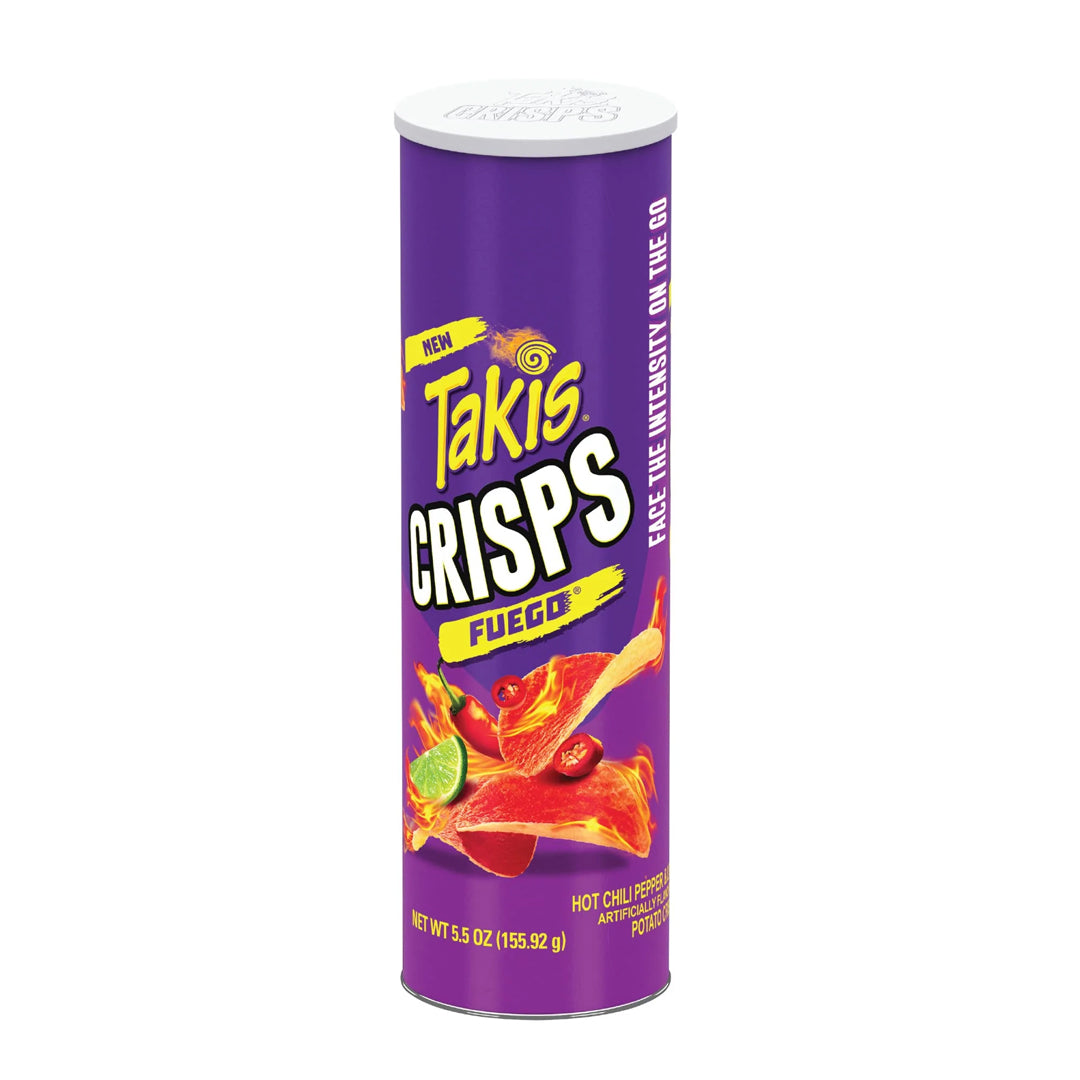 Barcel Takis Crisps Fuego - Spicy Potato Chips 5.5oz (155.92g)