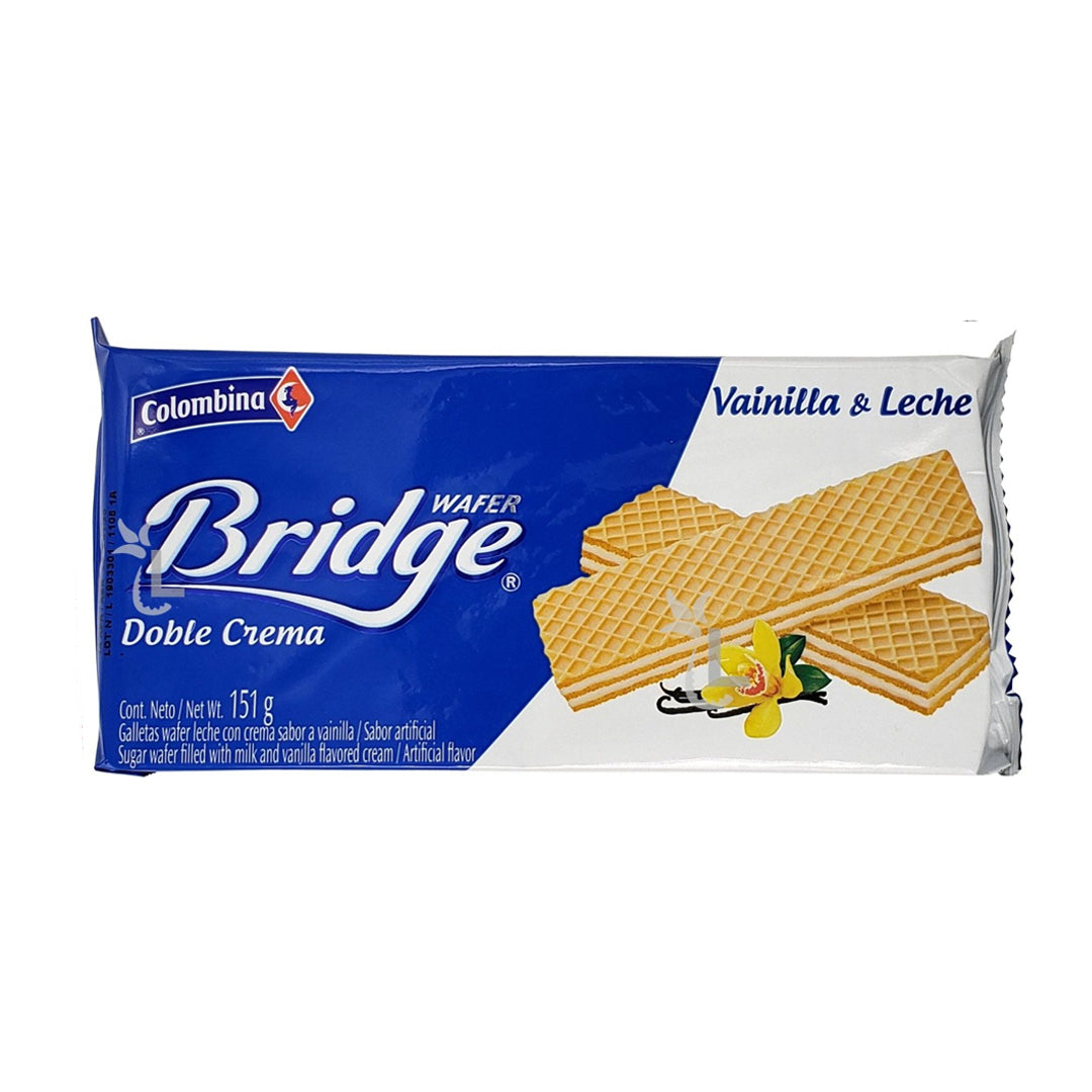 Colombina Bridge Galletas de Vainilla - Vanilla Wafer Cookies 150g