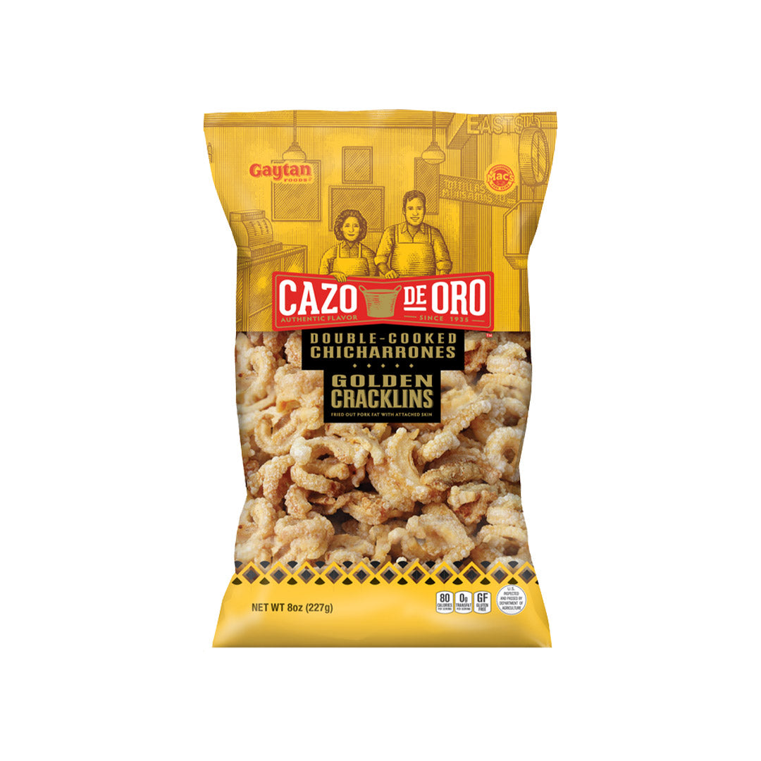 Cazo de Oro Golden Cracklins - Double Cooked Chicharrones 227g