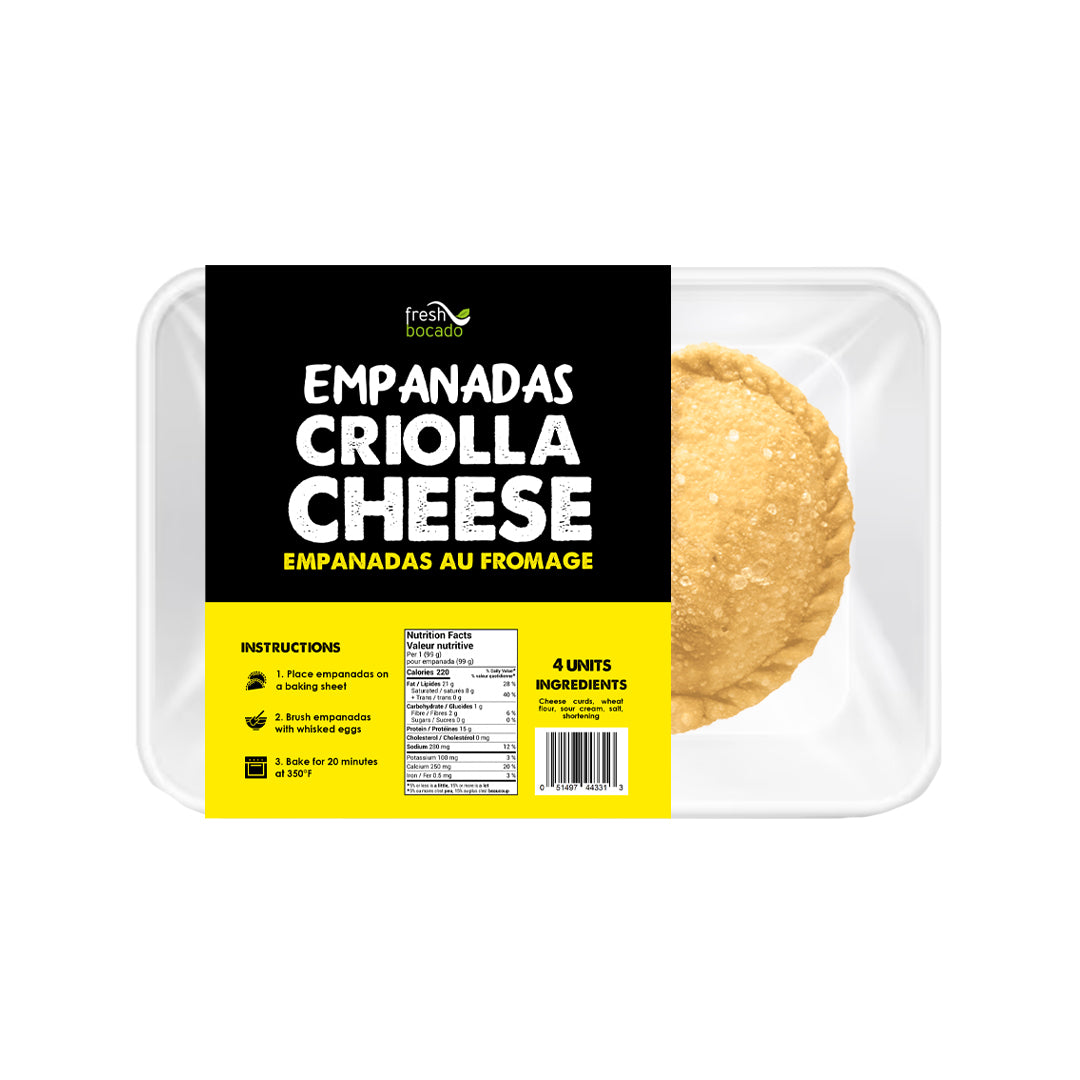 Fresh Bocado Empanada Criolla de Queso - Cheese Empanadas 4 Pack