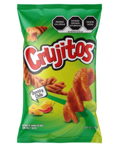 Sabritas Crujitos - Cheese & Chili Chips 120g