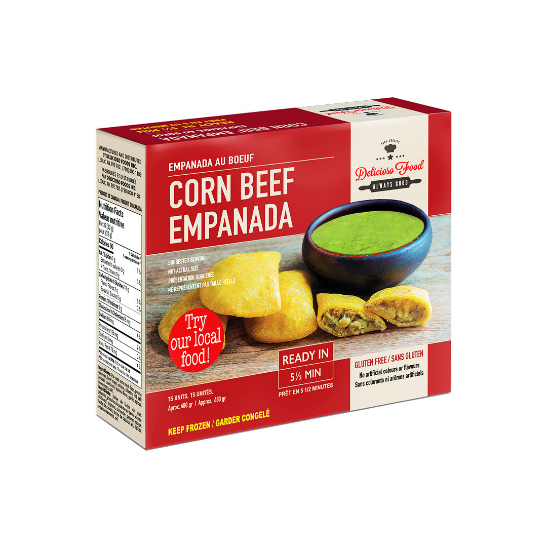 Delicioso Foods Empanada de Carne - Beef Colombian Empanada Box