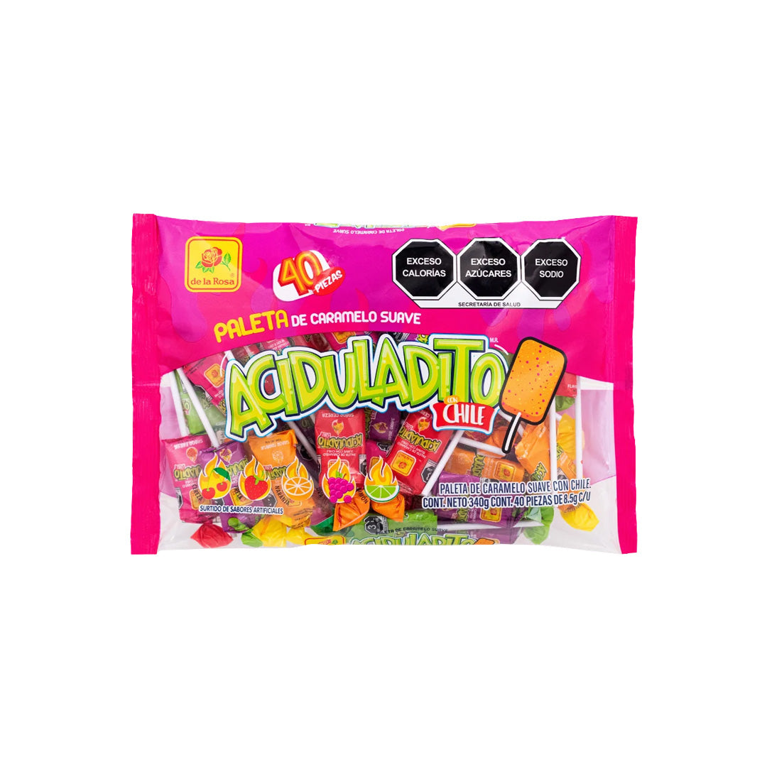 De La Rosa Paleta Suave Aciduladito - Soft Lollipop 425g