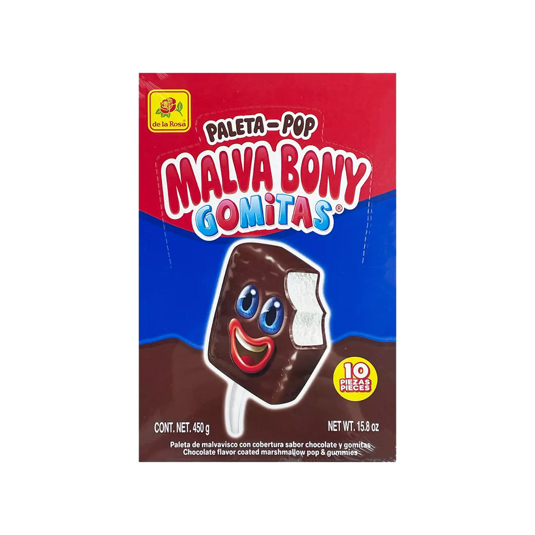 De La Rosa Paleta Pop Malvabony Gomitas 450g