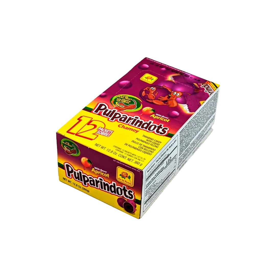 De La Rosa Pulparindots Apricot Chamoy - Candy with Liquid 360g