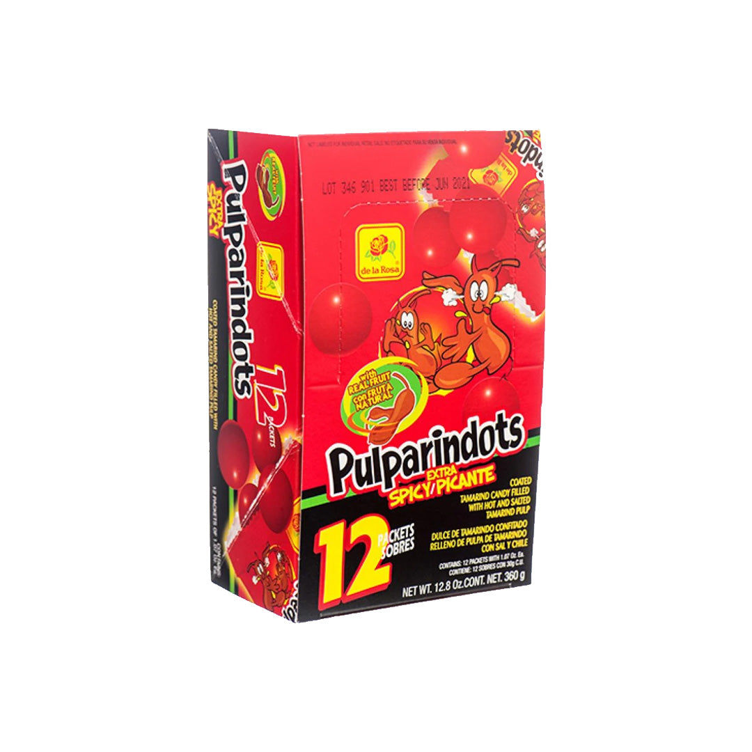 De La Rosa Pulparindots Extra Spicy - Candy with Liquid 360g
