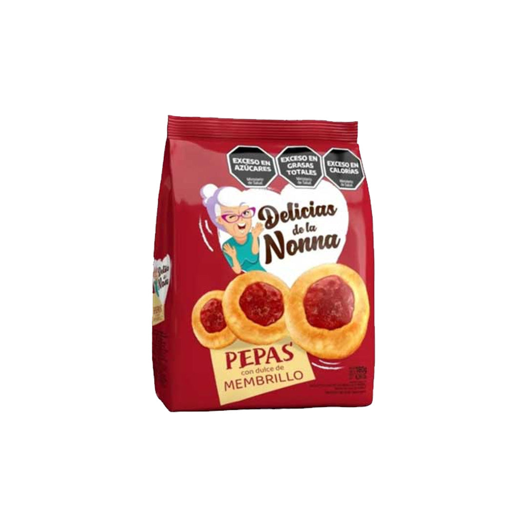 Delicias de la Nonna Pepas con Dulce de Membrillo - Cookies with Quince Paste 180g
