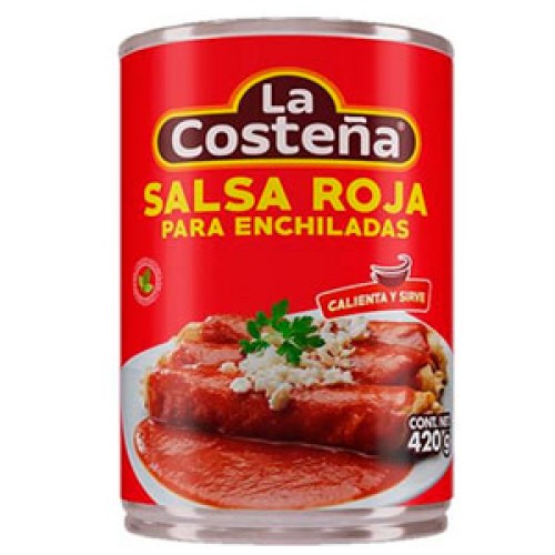 La Costeña Enchilada Salsa Roja -  La Costeña Red Enchilada Sauce 14.81oz