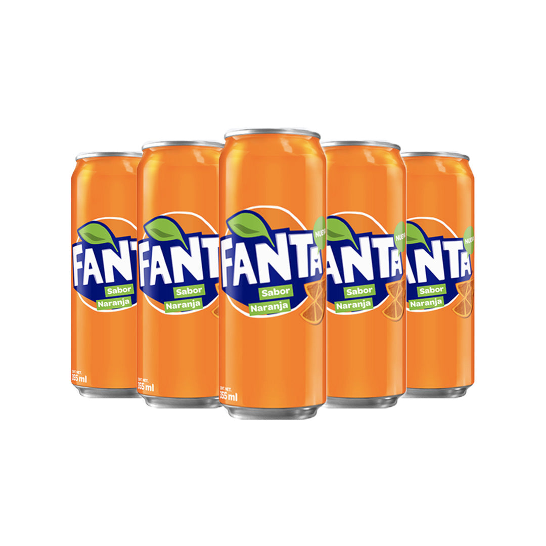 Fanta Refresco de Naranja Lata - Orange Flavoured Soda Can 12oz