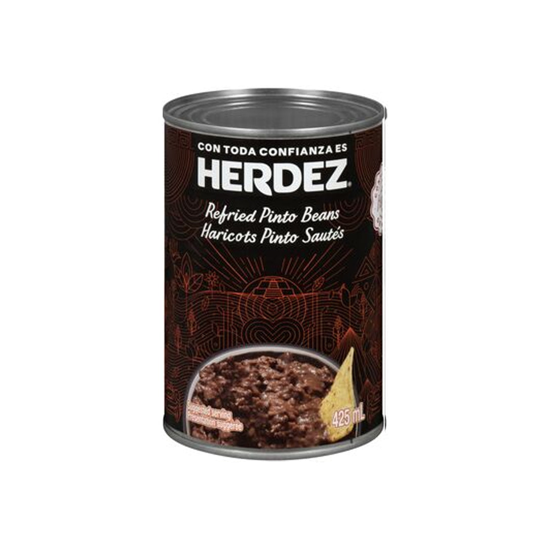 Herdez Frijoles Pintos Refritos - Refried Pinto Beans 425g