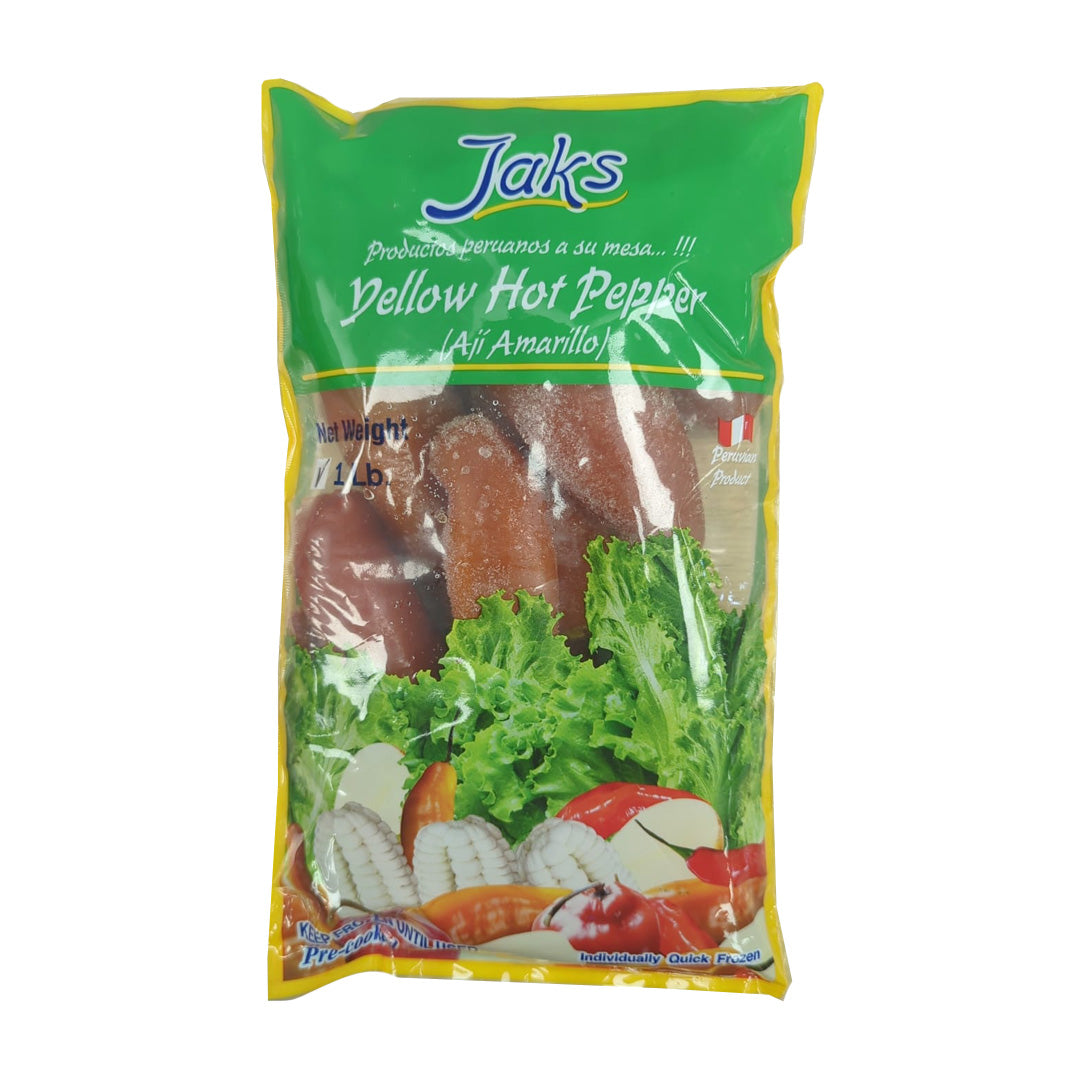 Jaks Aji Amarillo Congelado - Frozen Yellow Hot Pepper 1lb