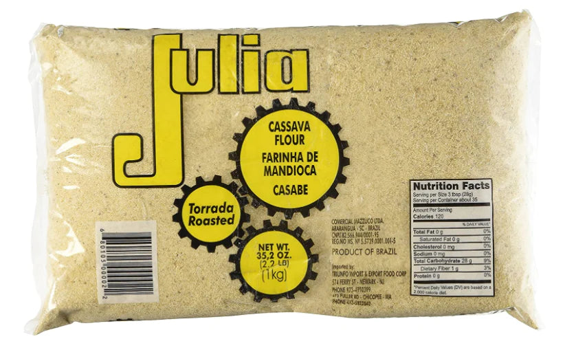 Julia Cassava Flour Roasted - Farinha de Mandioca Torrada 1 kg