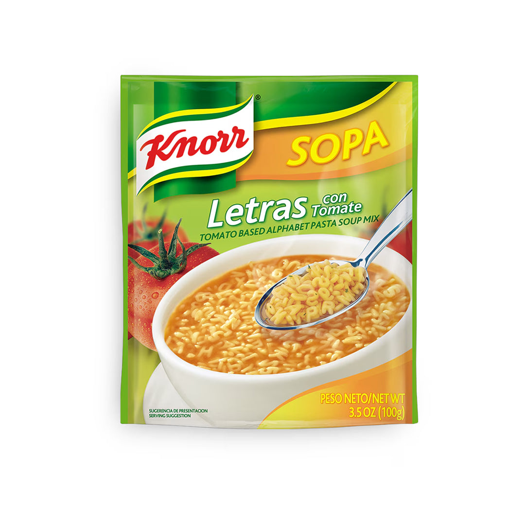 Knorr Letras con Tomate - Tomato Based Letter Pasta Mix