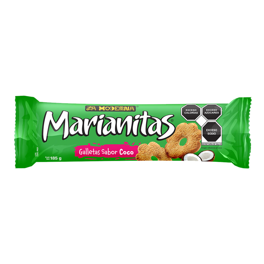 La Moderna Galletas Marianitas Coco - Coconut Cookies 185g
