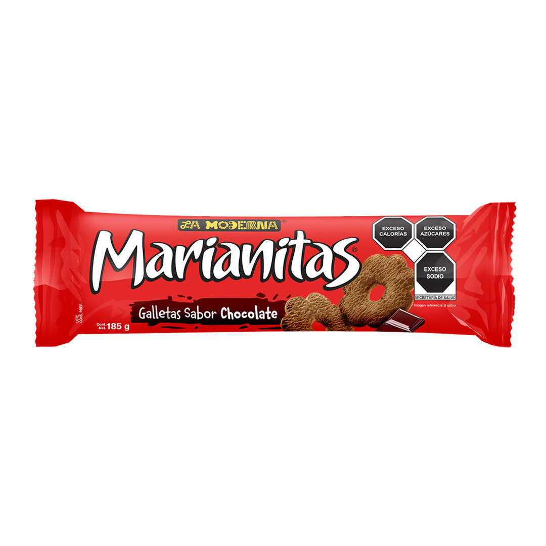 La Moderna Galletas Marianitas Chocolate - Chocolate Cookies 185g