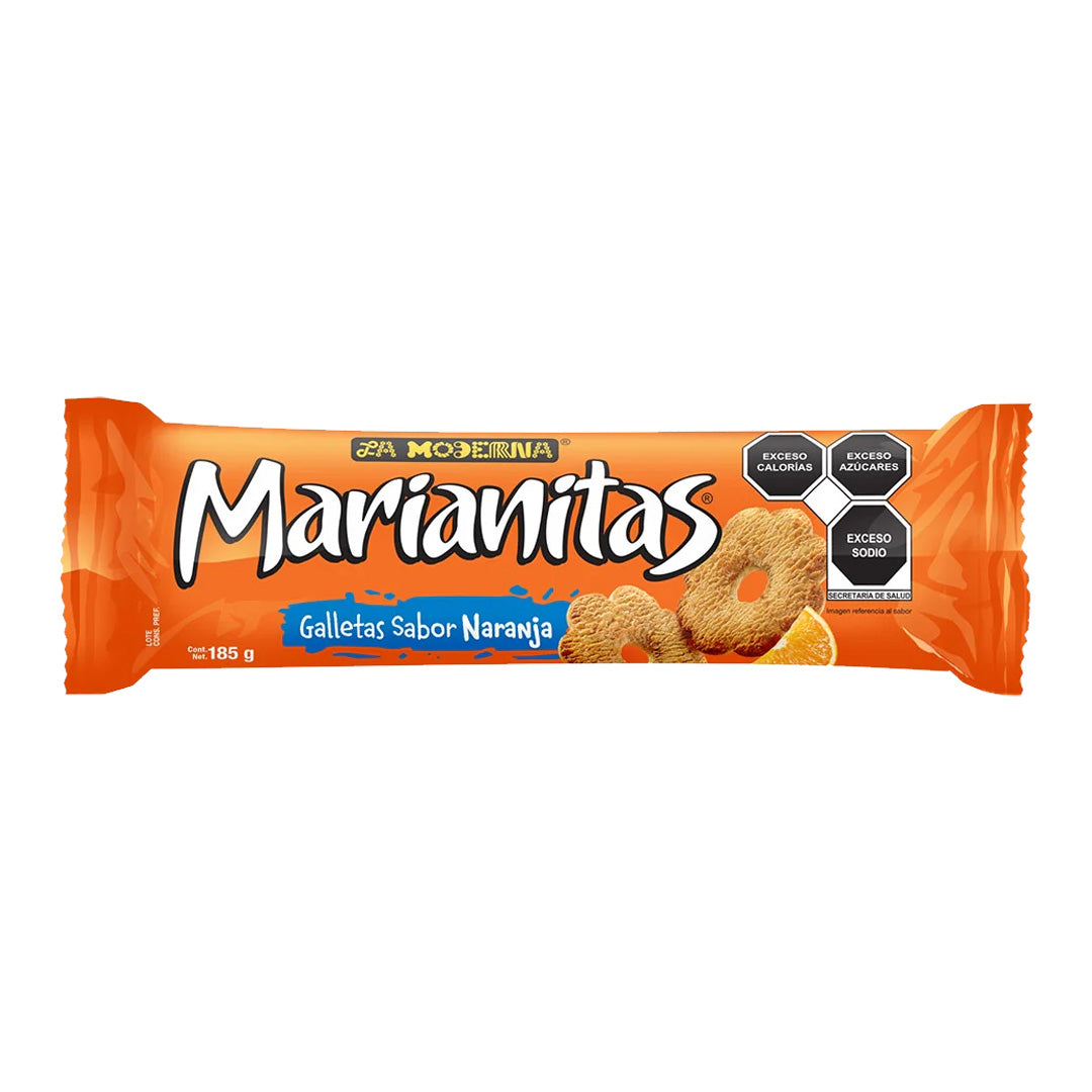 La Moderna Galletas Marianitas Naranja - Orange Cookies 185g