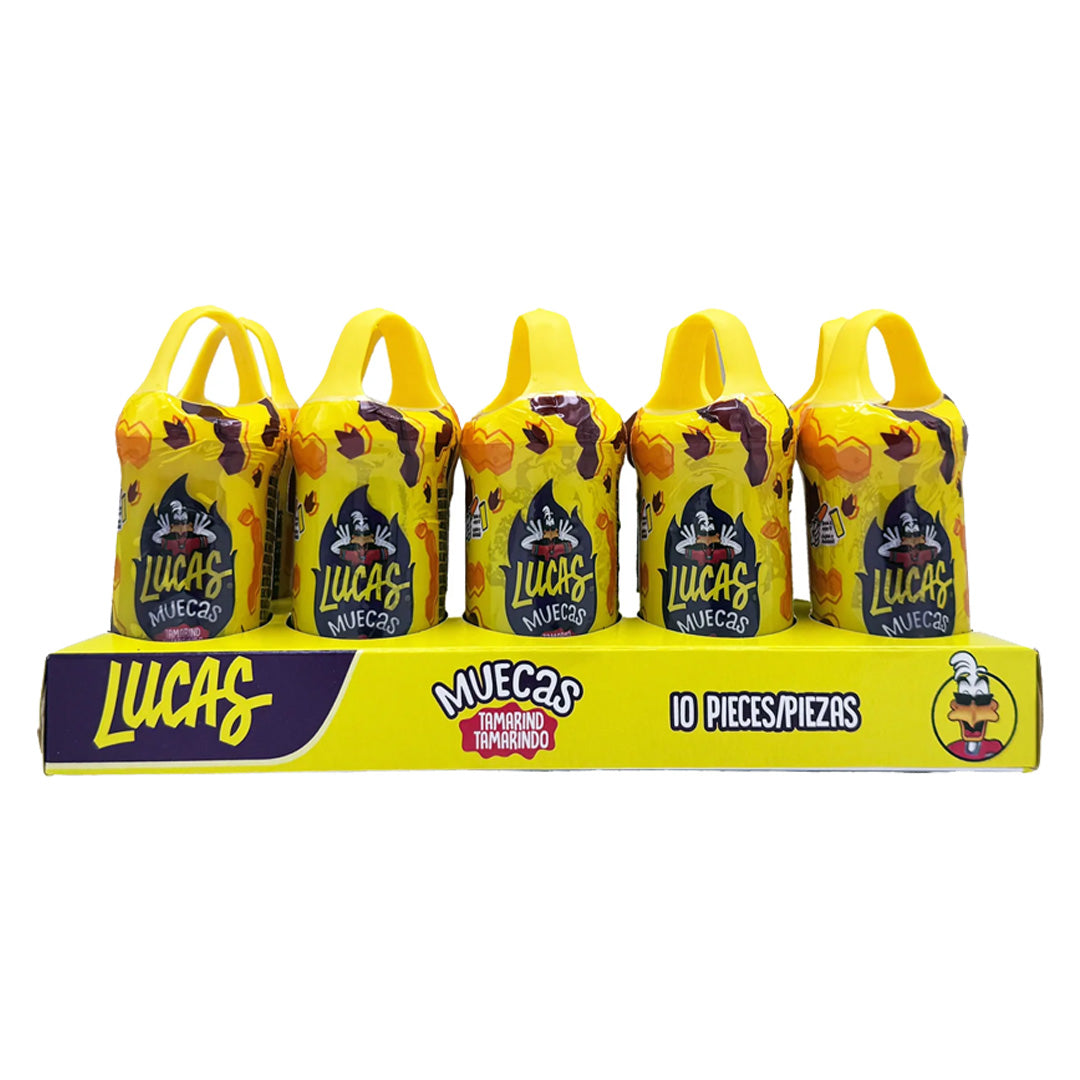 Lucas Muecas Tamarindo - Tamarind Lollipop 10 Pack