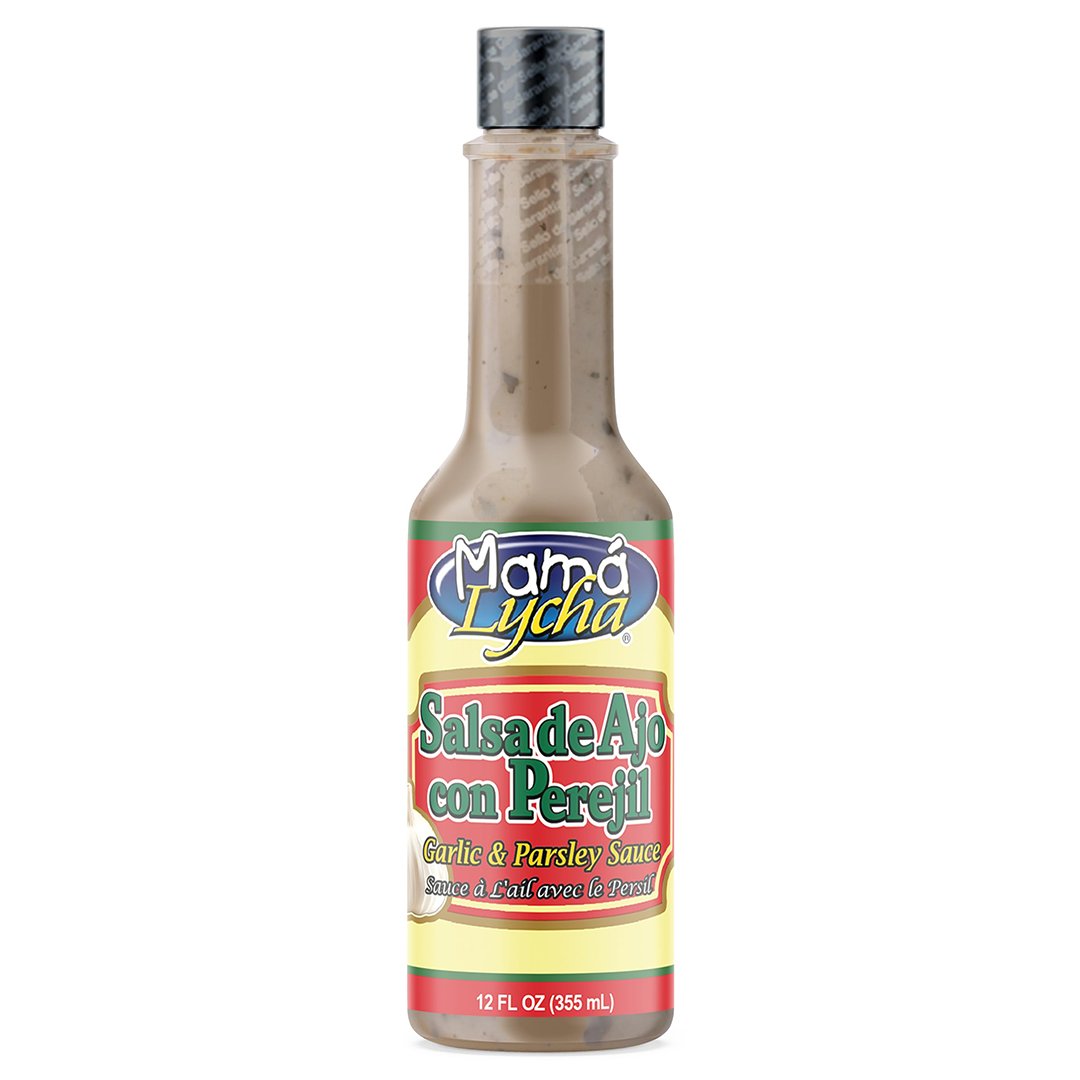 Mamá Lycha Salsa de Ajo con Perejil – Garlic & Parsley Sauce 12 fl oz