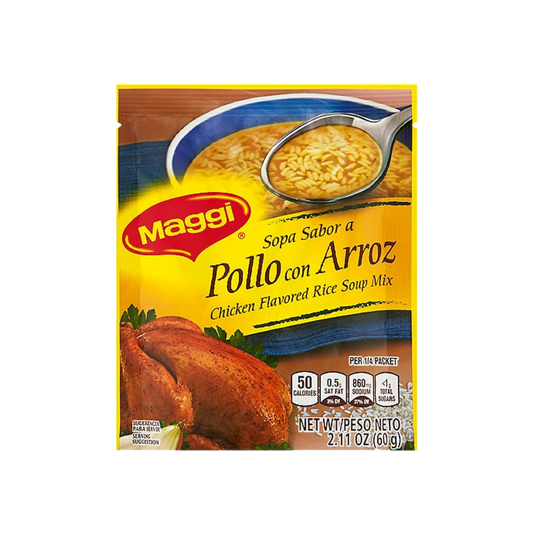 Maggi Sopa Sabor a Pollo con Arroz - Chicken & Rice Noodle Mix 60g