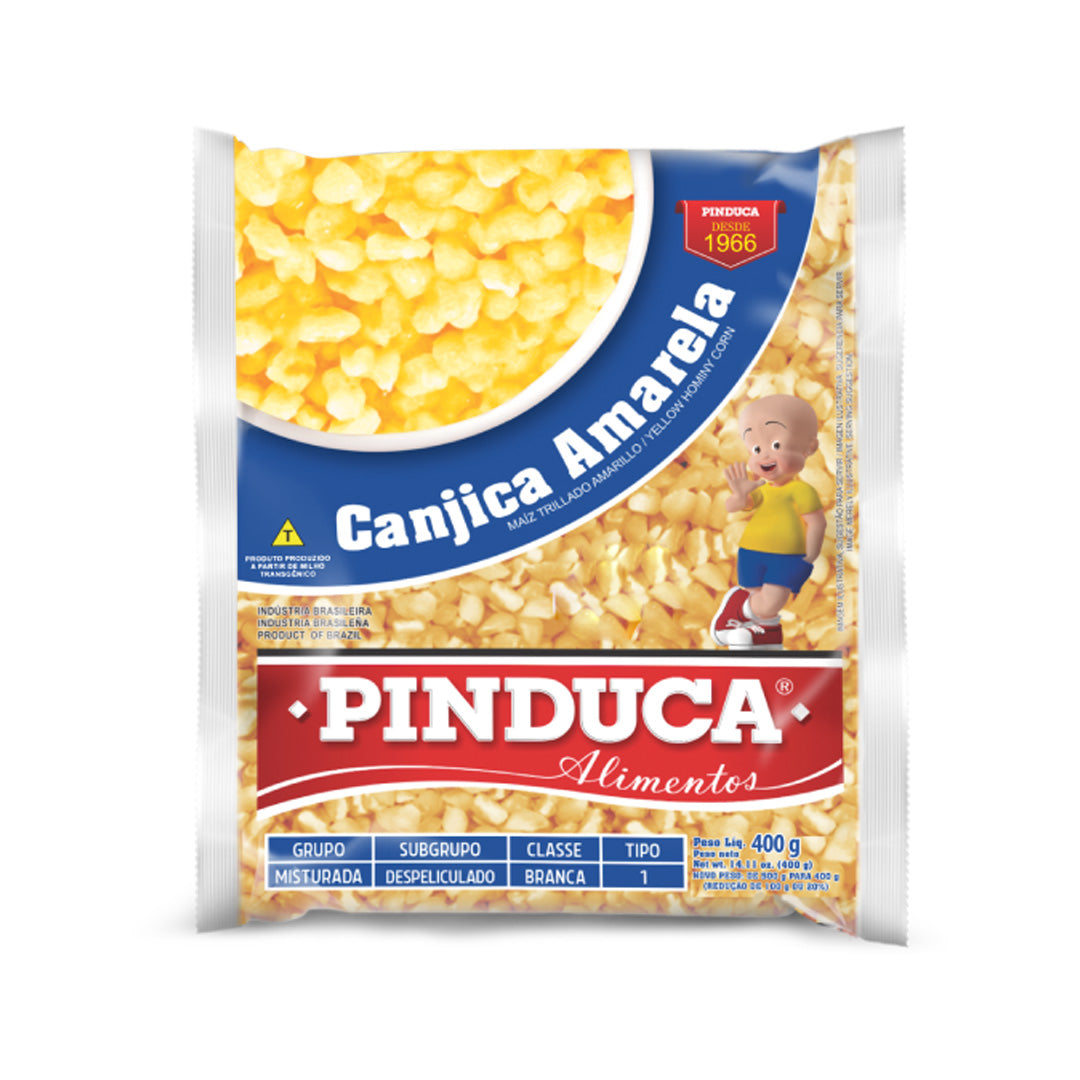 Pinduca Alimentos Canjica Amarela - Yellow Hominy Corn 400g