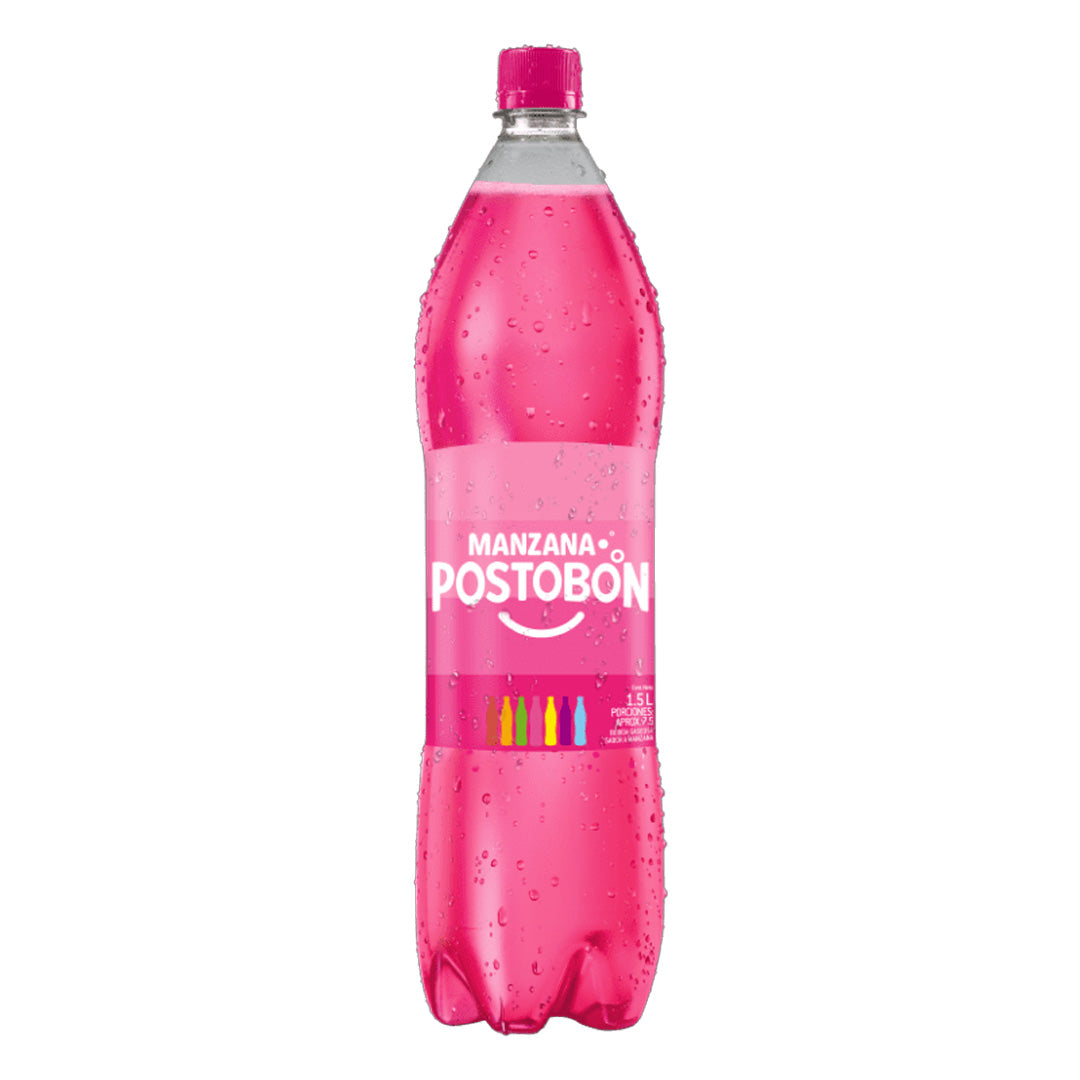 Postobón Manzana - Apple Flavoured Soft Drink 1.5L