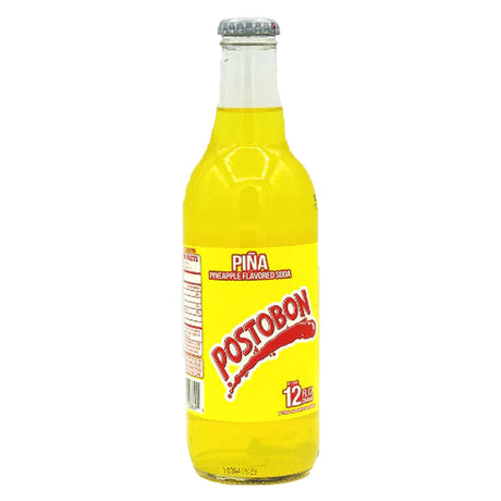 Postobón Pineapple Soft Drink Glass Bottle