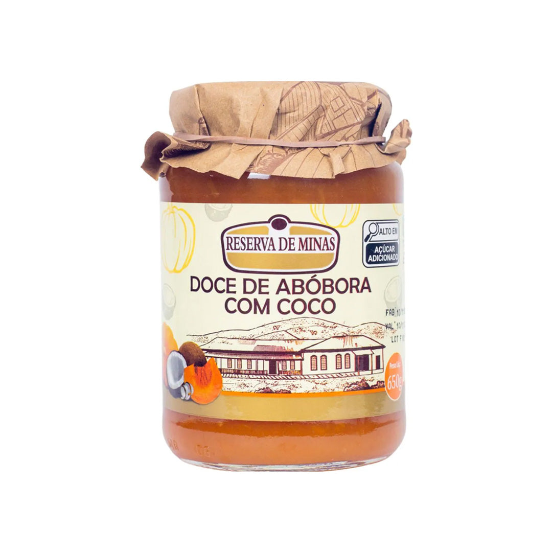 Reserva de Minas Doce de Abobora Com Coco - Pumpkin with Coconut 650g