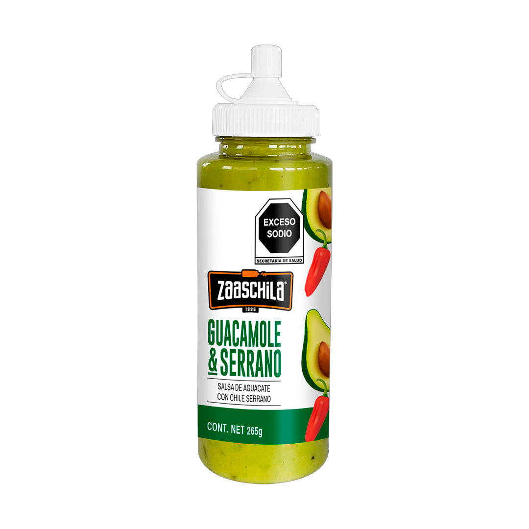 Salsa Zaaschila Salsa Guacamole & Serrano 9oz (265g)