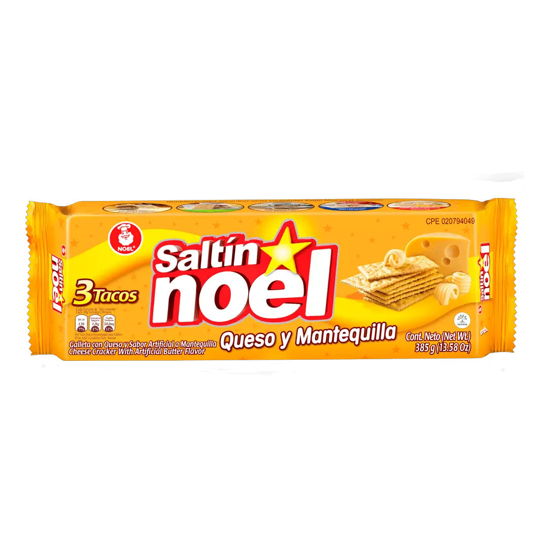 Noel Saltin Queso & Mantequilla - Cheese & Butter Crackers 385g