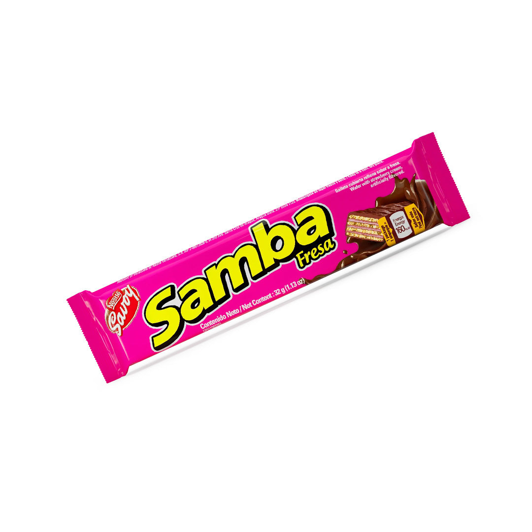 Nestle Samba Galletas de Fresa - Strawberry Wafer Cookies