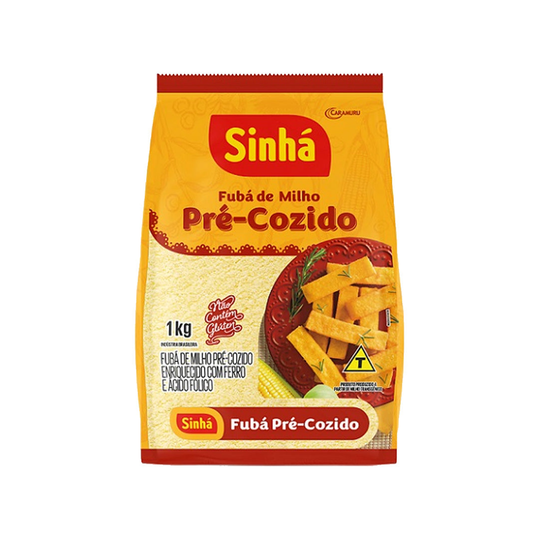 Sinha Fuba de Milho Pre-Cozido - Pre-Cooked Cornmeal 1kg