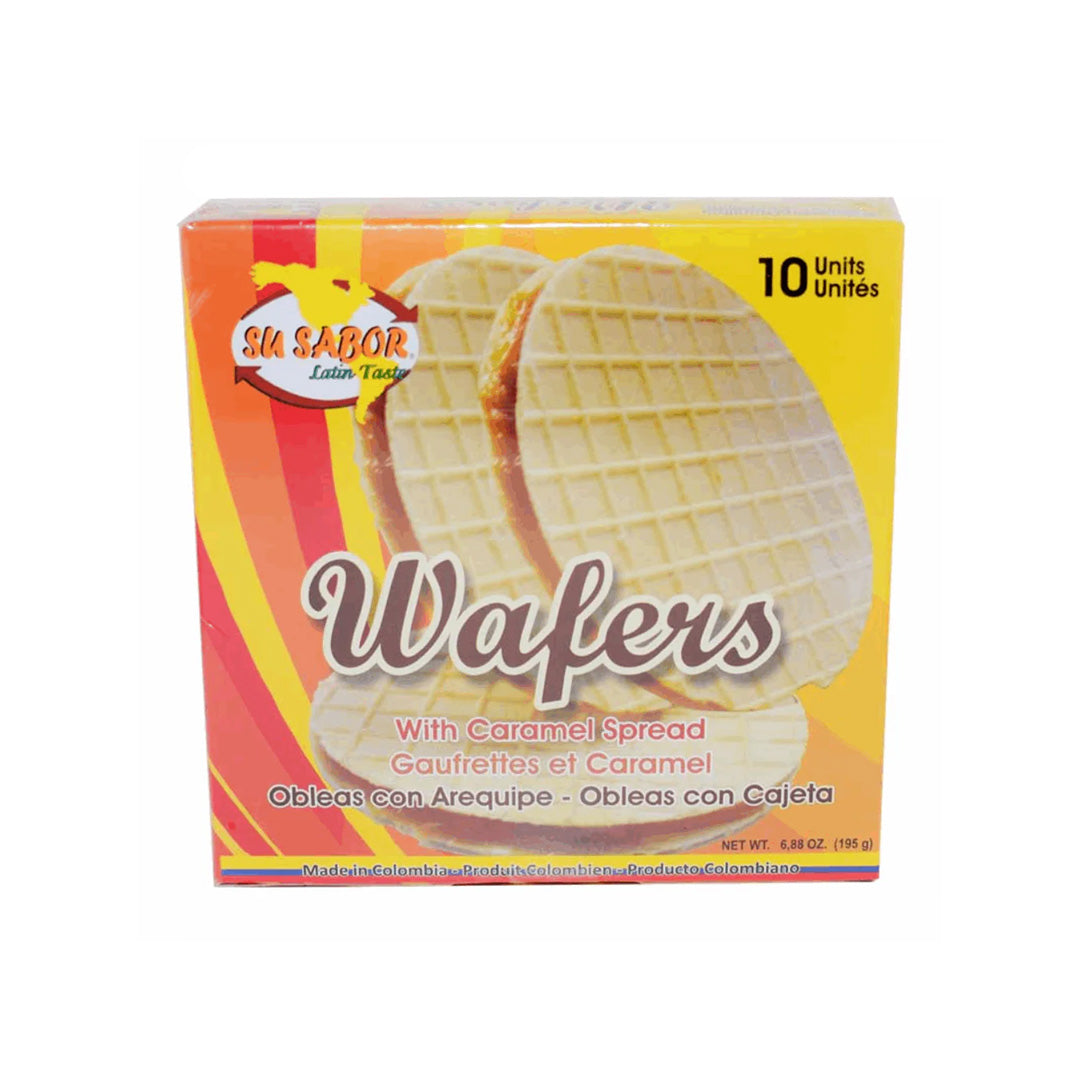 Su Sabor Obleas con Dulce de Leche - Caramel Wafers 195g