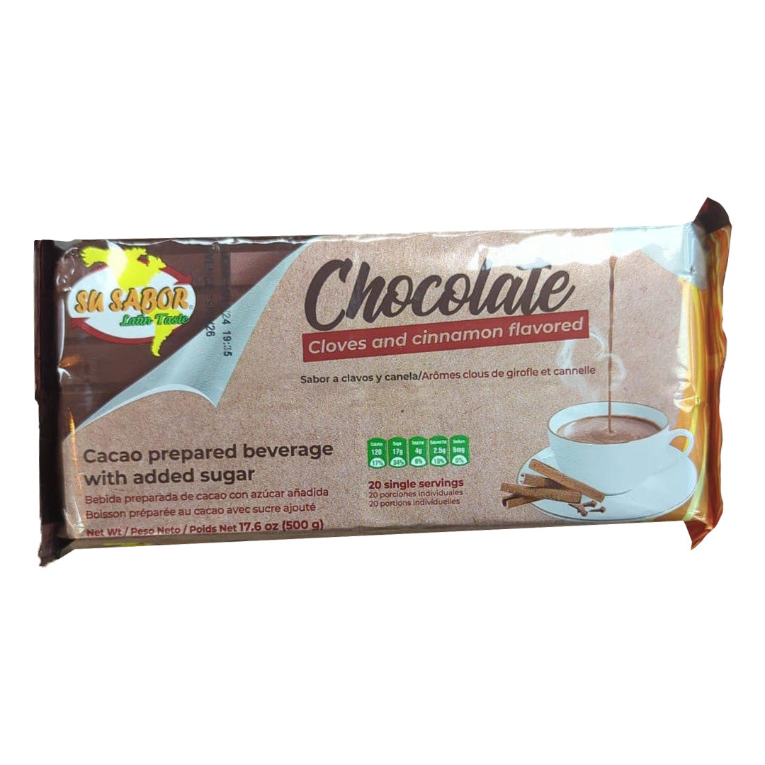 Su Sabor Chocolate Clavos Y Canela - Sweet Chocolate With Cinnamon 500g