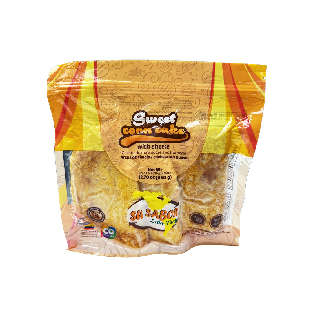 Su Sabor Arepa de Choclo con Queso – Sweet Corn Cakes with Cheese 360g