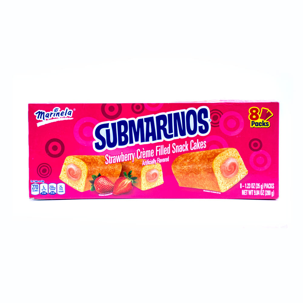 Submarinos Marinela de Fresa 280g 8 Pack