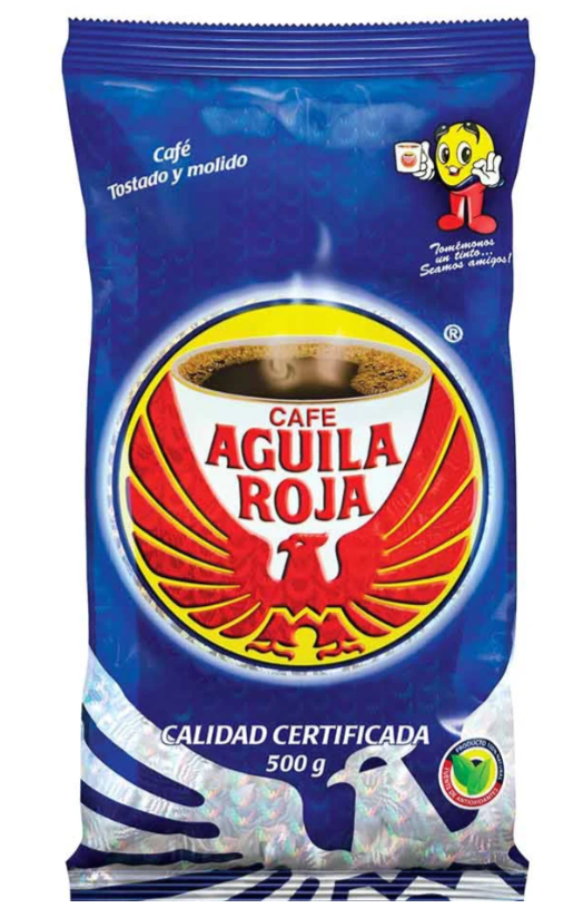 Aguila Roja Cafe Tostado & Molido - Ground Roasted Coffee 500g