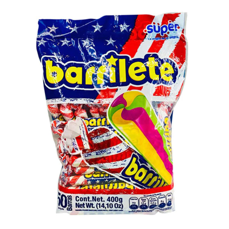 Barrilete 50 pack - Chewy Multicolored Candy Bag of 50 units- 400g